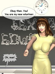 Plump housewife with huge knockers blows and rides her boy`s rigid dong