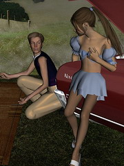 Young 3d girls pencil artworks of tortures and crule sex